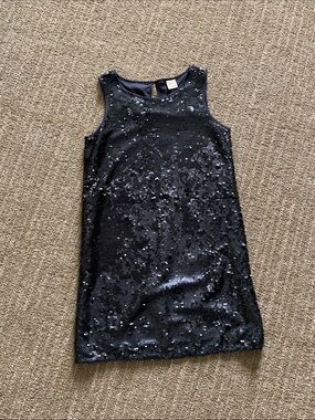 Crazy 8 Girls Navy Sequin Sleeveless Formal Dress